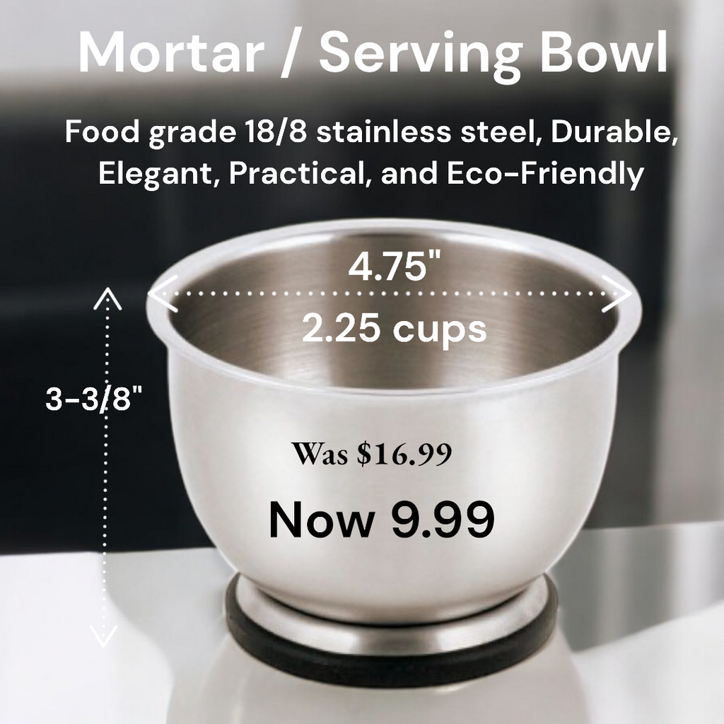 More Than Just a Mortar: Why Our Stainless Steel Bowl Belongs in Every Kitchen