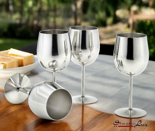 Unleash Timeless Elegance with Stainless Steel Wine Glasses