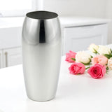StainlessLUX 72202 Brilliant Oblong Stainless Steel Flower Vase