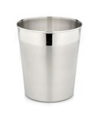 StainlessLUX 71131 Two-Tone Harmony Stainless Steel Waste Basket (1.25 gallon)