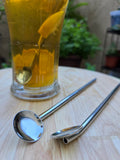 StainlessLUX 77503 Brilliant Stainless Steel Straw / Stirrer Set