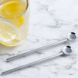 StainlessLUX 77503 Brilliant Stainless Steel Straw / Stirrer Set