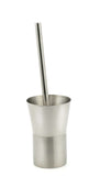 StainlessLUX 71189 Two-tone Stainless Steel Toilet Bowl Brush