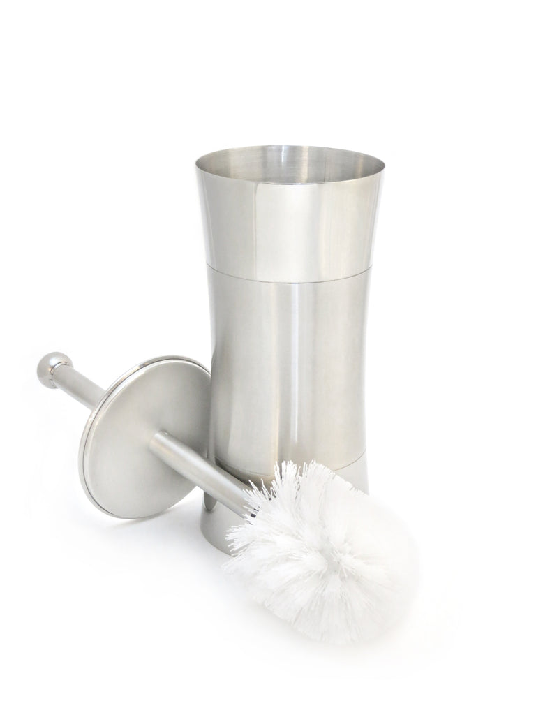 StainlessLUX 71190 Two-tone Stainless Steel Toilet Bowl Brush