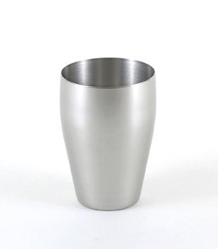 StainlessLUX 73260 Brilliant Stainless Steel Small Drinking Glass / Small Tumbler (8 Oz.)