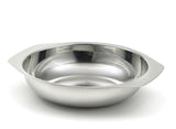 StainlessLUX 77542 Four-Piece Brilliant Stainless Steel Salad Bowl / Side Dish Set of 4