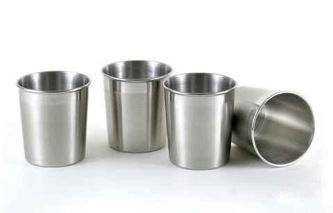 StainlessLUX 77314 Two-Tone Harmony Stainless Steel Small Tumbler Set (10 Fl Oz) (4 Tumblers / Set)