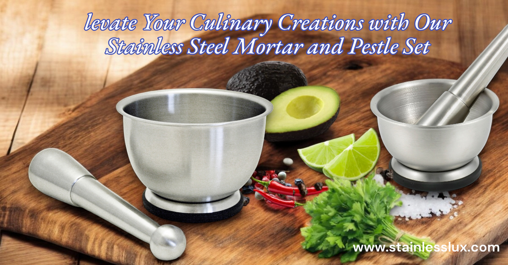 Elevate Your Culinary Creations with Our Stainless Steel Mortar and Pestle Set