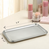 StainlessLUX 75110  Brilliant Stainless Steel Small Rectangle Tray