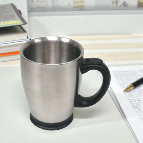 StainlessLUX 73297 Brushed Double-walled Stainless Steel Mug (16 Oz.)
