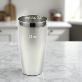 StainlessLUX 73305 Stainless Steel 24 oz Tumbler – Elegant Tulip Design, Doubles as a Vase