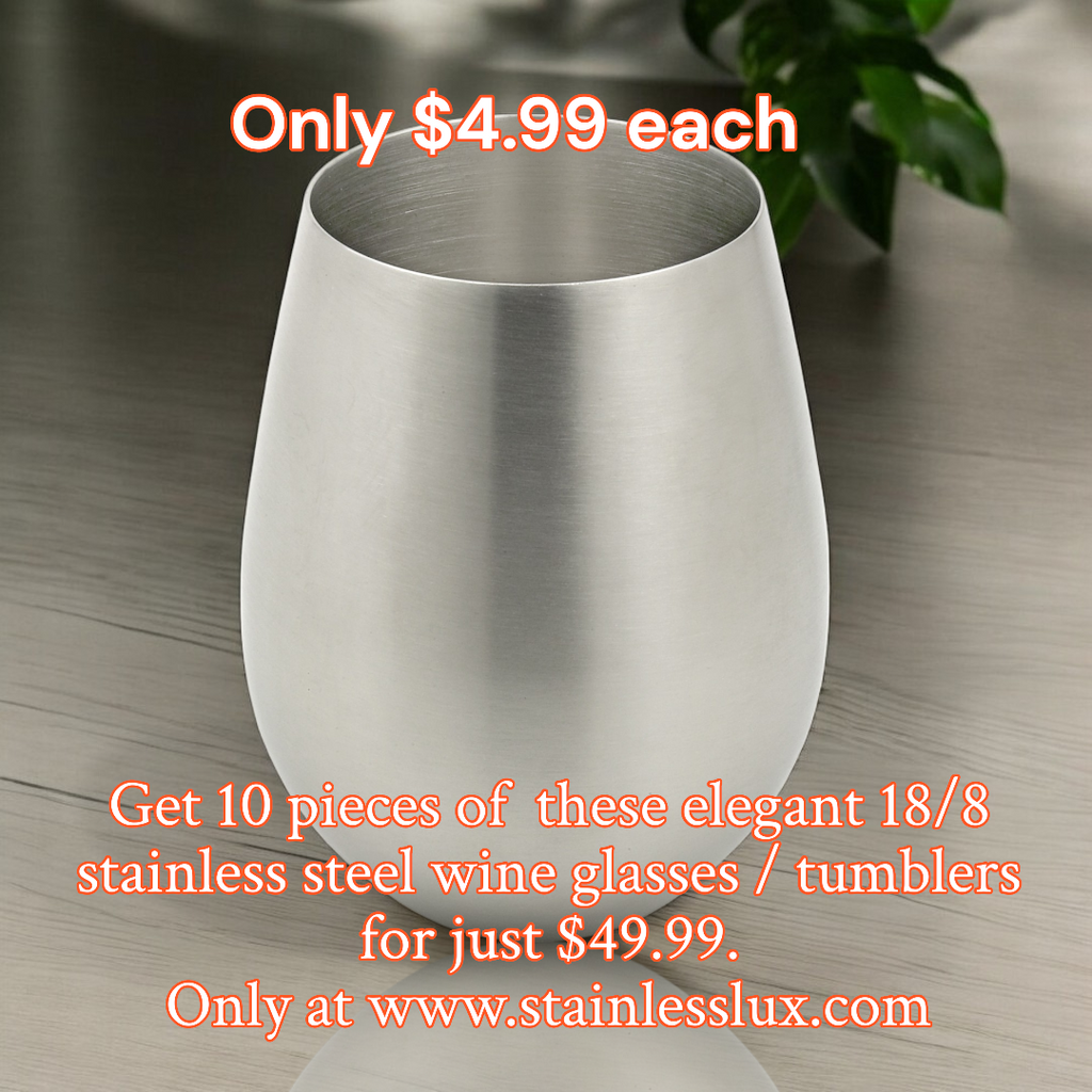 Unbeatable Price for 10 pieces Brushed Stainless Steel Tumbler at Just $49.99