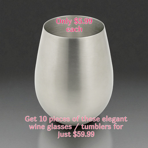 Unbeatable Price for 10 pieces Brushed Stainless Steel Tumbler at Just $59.99