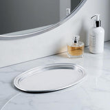 StainlessLUX 75103  Brilliant Stainless Steel Small Oval Tray