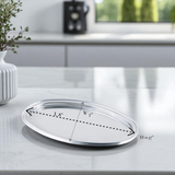 StainlessLUX 75103  Brilliant Stainless Steel Small Oval Tray