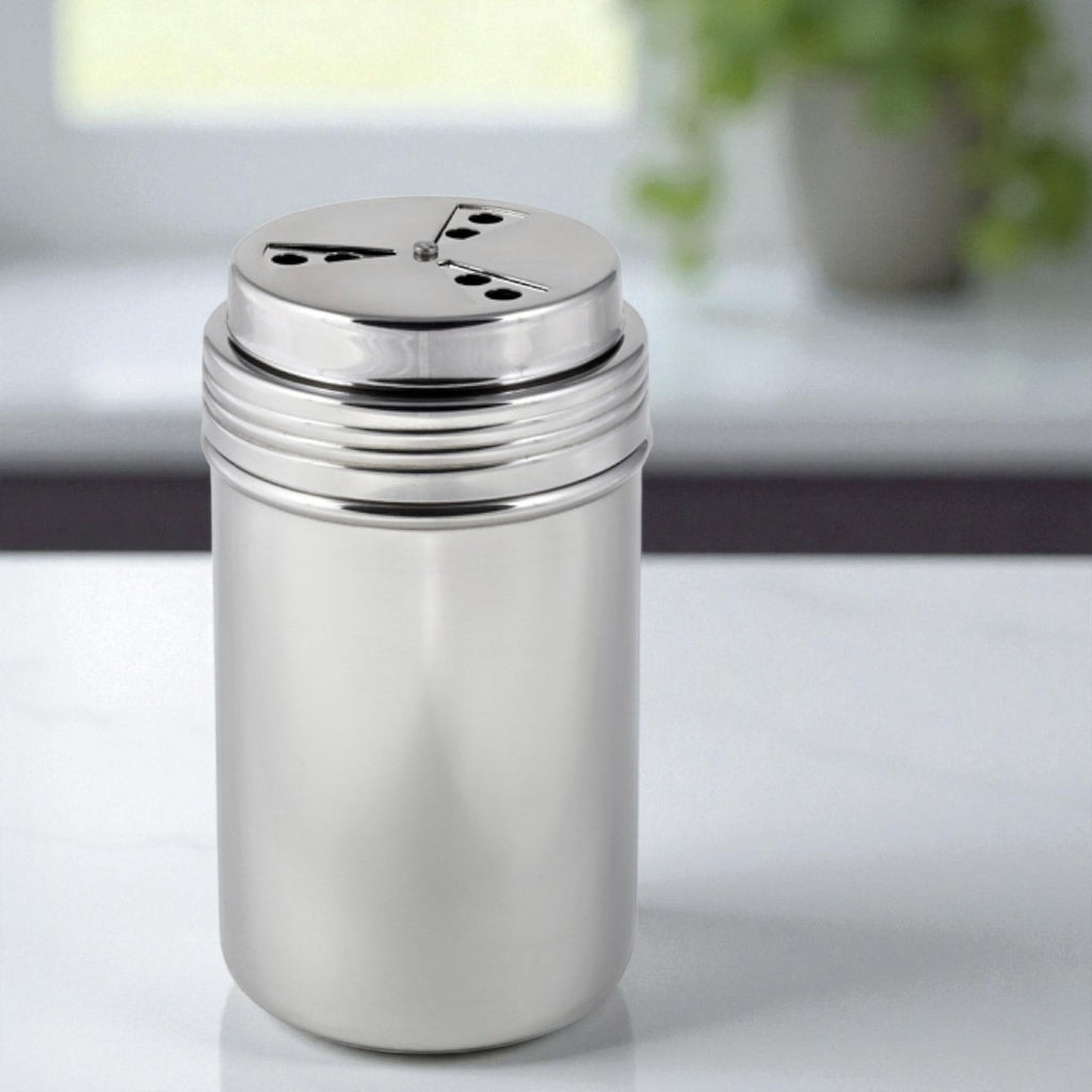 StainlessLUX 75154 Brushed Stainless Steel Spice Shaker / Cheese Shaker