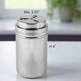 StainlessLUX 75154 Brushed Stainless Steel Spice Shaker / Cheese Shaker