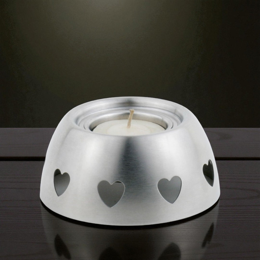 StainlessLUX 76133 Brushed Stainless Steel Tealight Candle Holder