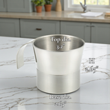 StainlessLUX 77385 Two-tone Double-walled Stainless Steel Small Cups (7 Oz.) (2 Cups per Set)