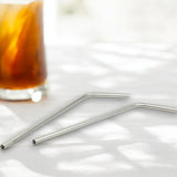 StainlessLUX 77509 Brilliant Stainless Steel Drinking Straw Set (2 Straws / Set)