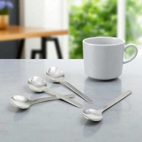 StainlessLUX 77534 Brilliant Stainless Steel Ice Cream Spoon / Teaspoon Set (4 Spoons / Set)