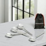 StainlessLUX 77534 Brilliant Stainless Steel Ice Cream Spoon / Teaspoon Set (4 Spoons / Set)