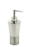 StainlessLUX 71184 Two-tone Stainless Steel Soap Dispenser / Soap Pump (10 Oz)