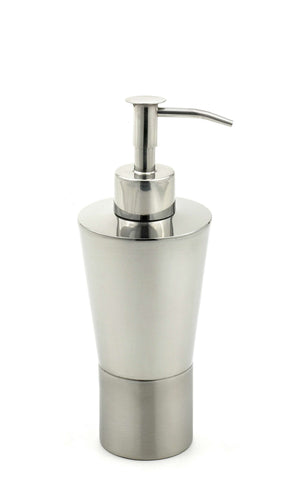 StainlessLUX 71184 Two-tone Stainless Steel Soap Dispenser / Soap Pump (10 Oz)