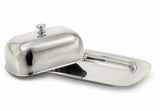 StainlessLUX 75112 Brilliant Stainless Steel Covered Butter Dish